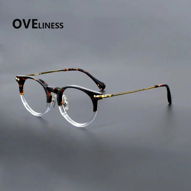 Unisex Round Full Rim Titanium Prescription Glasses 926025 — view 4 | Rx Spectacle
