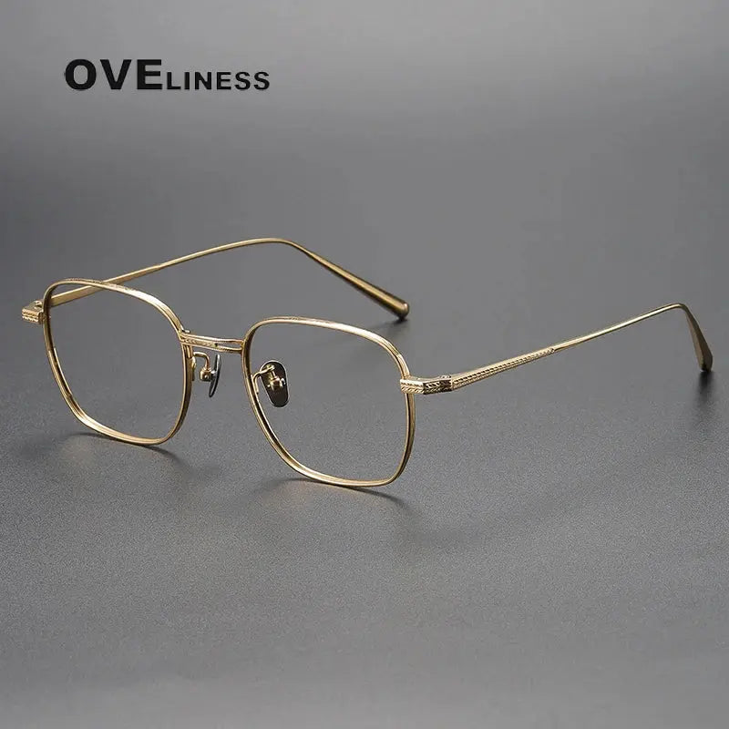 Unisex Polygon Full Rim Titanium Prescription Glasses 369015 — view 7 | Rx Spectacle