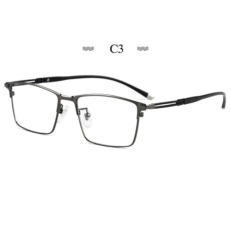 Women's Browline Semi-Rimless Titanium Prescription Glasses 486127 — view 5 | Rx Spectacle