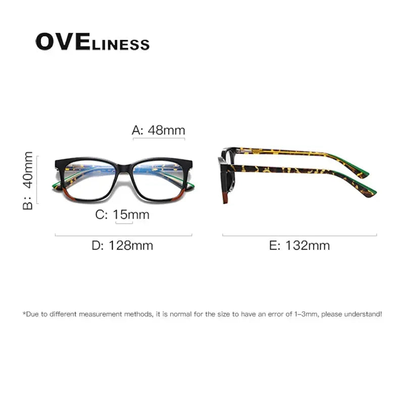 Unisex Square Full Rim Titanium Prescription Glasses 20206 — view 6 | Rx Spectacle
