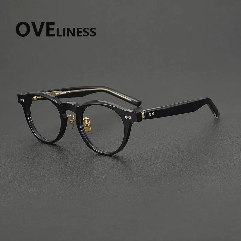 Unisex Oval Full Rim Acetate Prescription Glasses 322160 — view 6 | Rx Spectacle