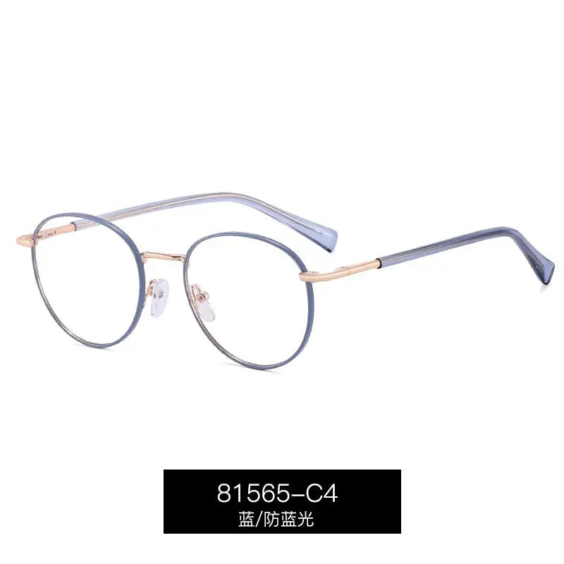 Women's Oval Full Rim Alloy Prescription Glasses 81565 — view 4 | Rx Spectacle