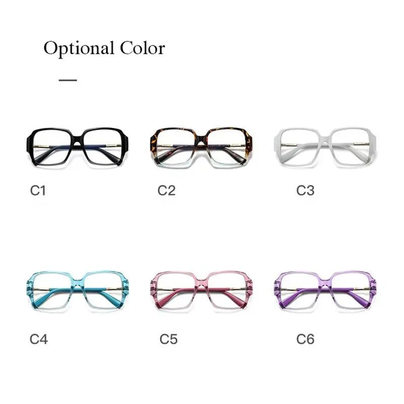 Women's Square Full Rim Acetate Prescription Glasses 2099 — view 11 | Rx Spectacle
