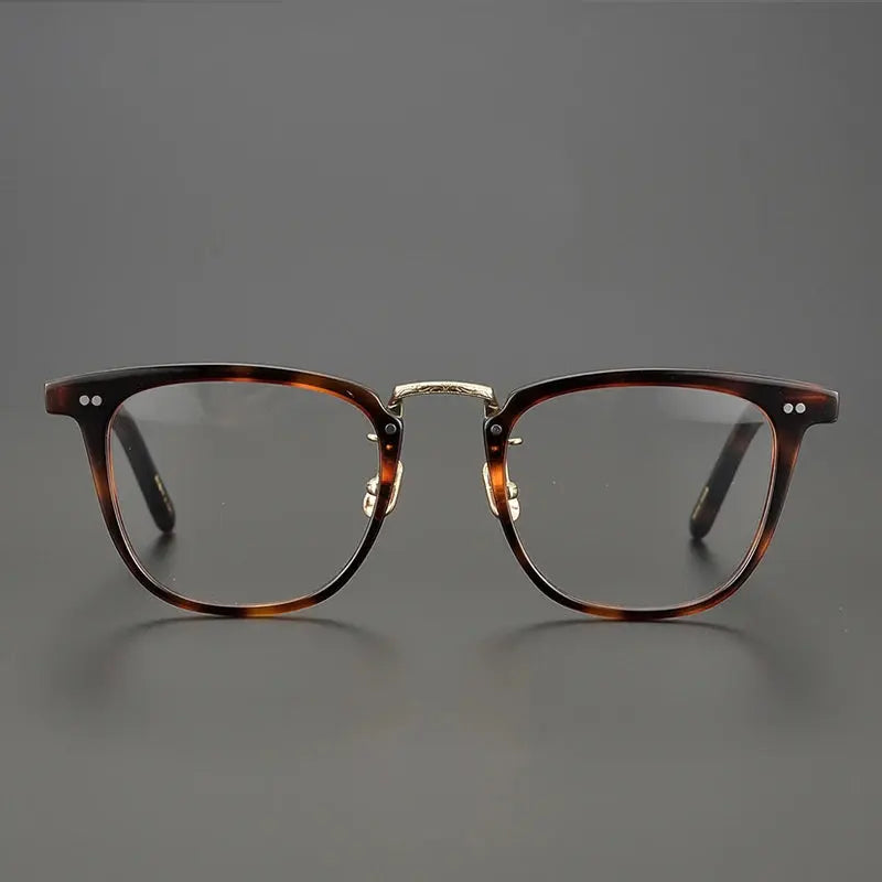Unisex Square Full Rim Acetate Prescription Glasses C432 — view 2 | Rx Spectacle