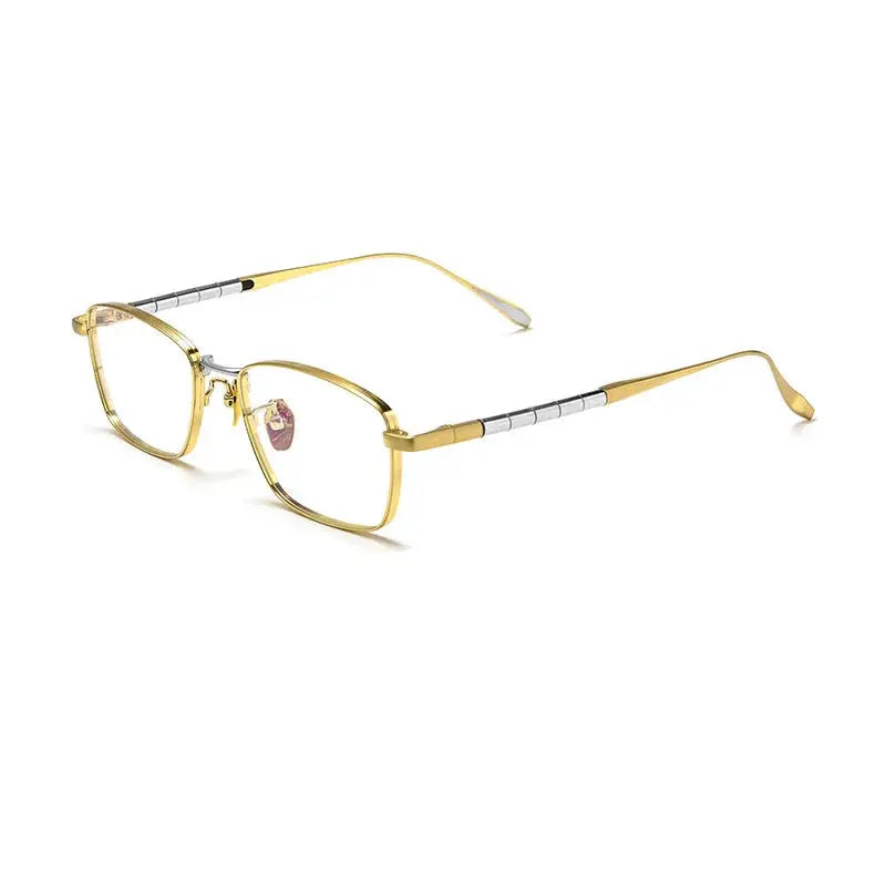 Men's Polygon Full Rim Titanium Prescription Glasses 790200 — view 5 | Rx Spectacle