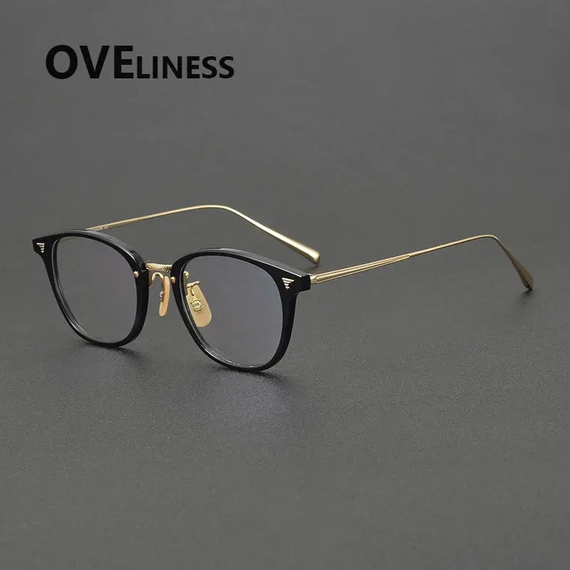 Women's Oval Full Rim Titanium Prescription Glasses 84548 — view 7 | Rx Spectacle