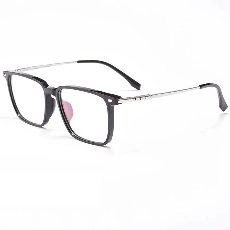 Men's Square Full Rim Titanium Prescription Glasses 948501 — view 5 | Rx Spectacle