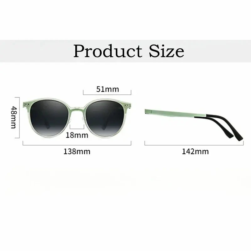 Women's Oval Full Rim TR90 Clip-On Prescription Glasses 2262 — view 3 | Rx Spectacle