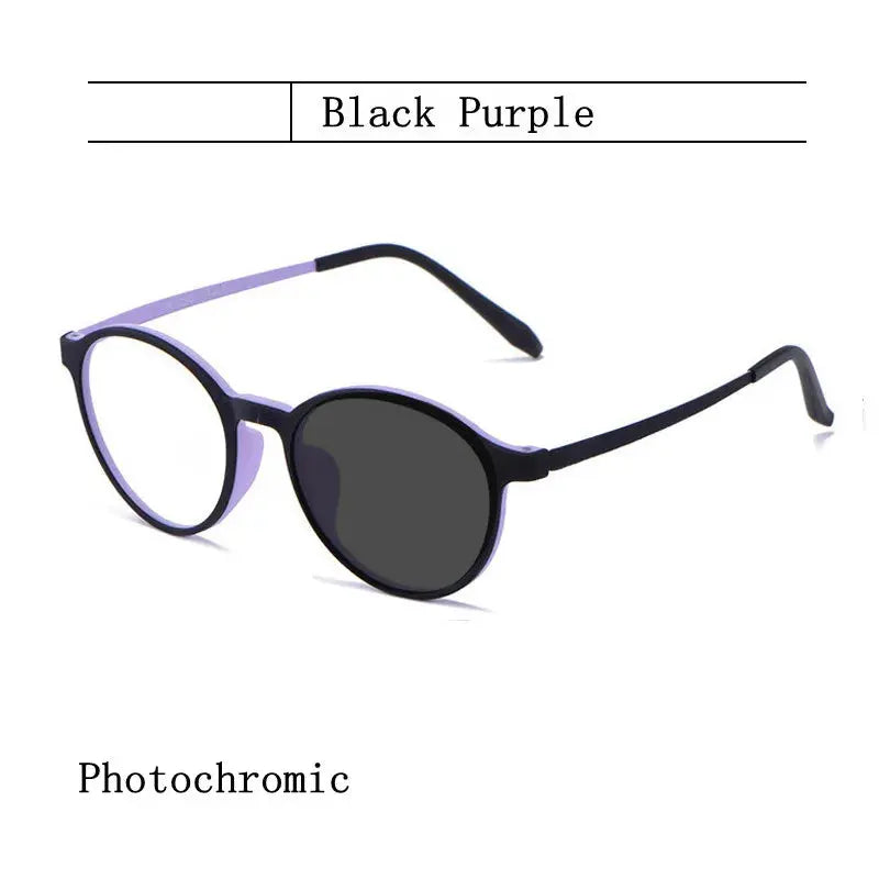 Unisex Round Full Rim Plastic Reading Glasses A3050 — view 9 | Rx Spectacle
