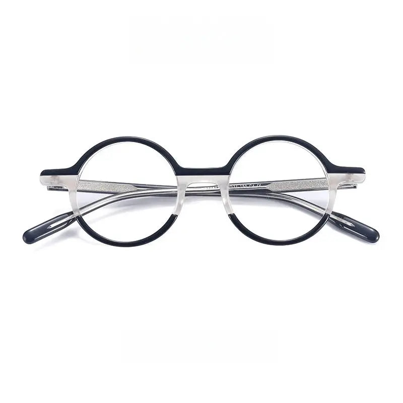 Women's Round Full Rim Acetate Prescription Glasses 98031 — view 7 | Rx Spectacle