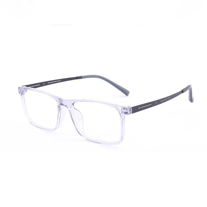 Unisex Square Full Rim Titanium Oversized Prescription Glasses 88033 — view 7 | Rx Spectacle