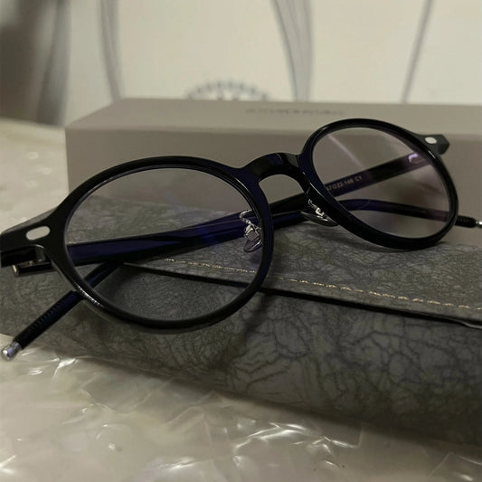 Unisex Round Full Rim Acetate Prescription Glasses 772215 — view 1 | Rx Spectacle