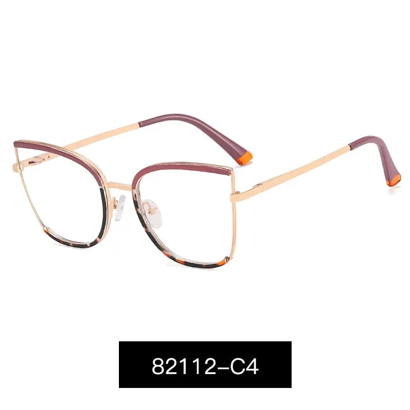 Women's Cat Eye Full Rim TR90 Prescription Glasses 82112 — view 10 | Rx Spectacle