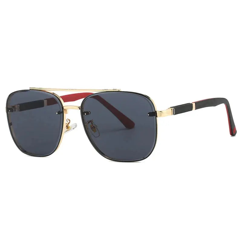 Unisex Square Full Rim Stainless Steel Prescription Glasses 223290 — view 6 | Rx Spectacle