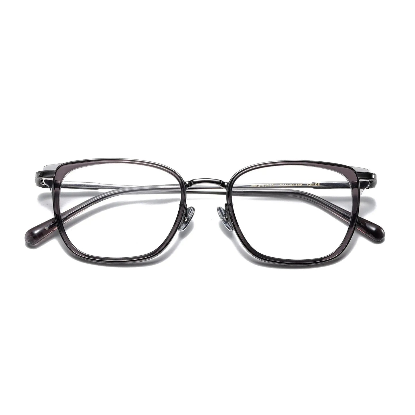 Unisex Square Full Rim Titanium Prescription Glasses 0634 — view 8 | Rx Spectacle