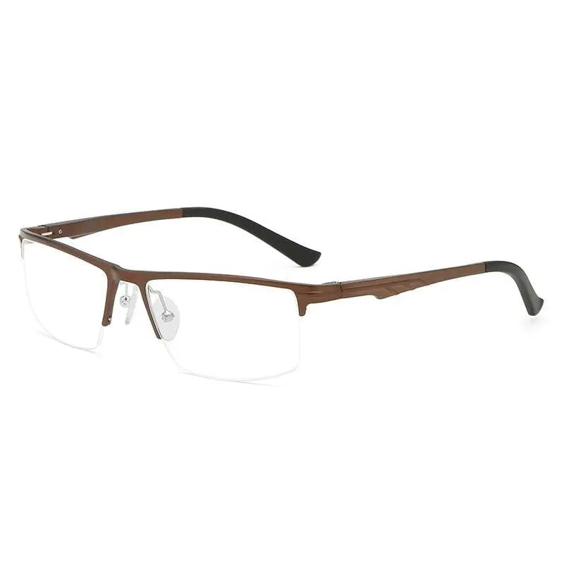 Men's Rectangular Semi-Rimless TR90 Prescription Glasses Kl6122 — view 2 | Rx Spectacle