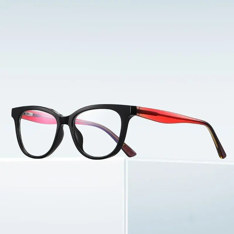 Women's Square Full Rim Titanium Prescription Glasses 20210 — view 10 | Rx Spectacle