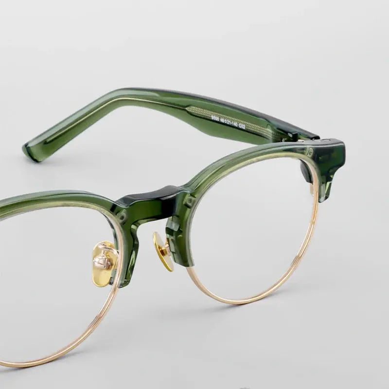 Unisex Oval Full Rim Titanium Prescription Glasses 369006 — view 1 | Rx Spectacle