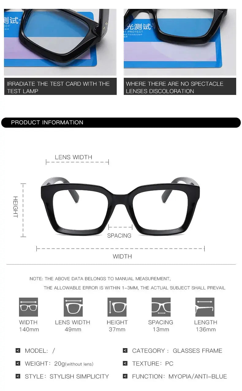 Unisex Square Full Rim Acetate Reading Glasses 4913 — view 17 | Rx Spectacle