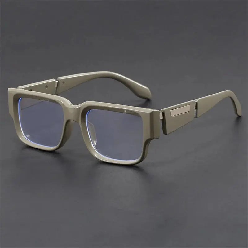 Unisex Square Full Rim Acetate Flat Top Prescription Glasses 107400 — view 6 | Rx Spectacle