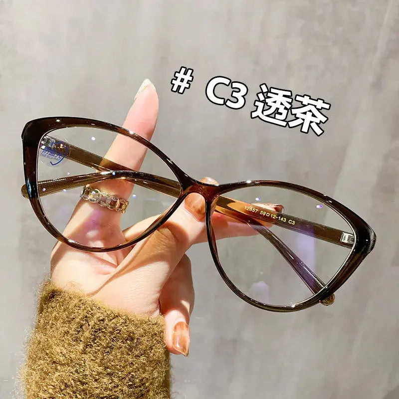 Women's Cat Eye Full Rim TR90 Prescription Glasses 12857 — view 8 | Rx Spectacle