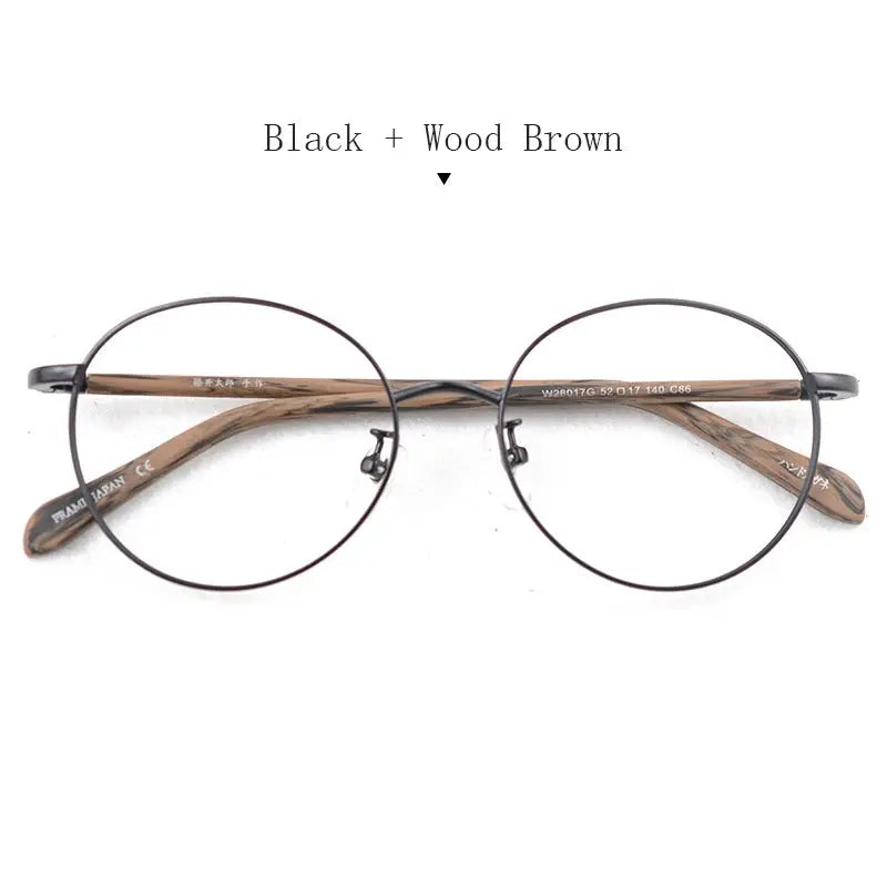 Unisex Round Full Rim Alloy Prescription Glasses 826017 — view 4 | Rx Spectacle