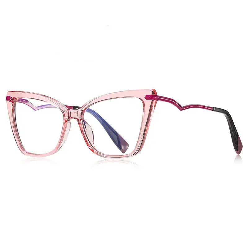 Women's Cat Eye Full Rim TR90 Prescription Glasses 21062 — view 8 | Rx Spectacle