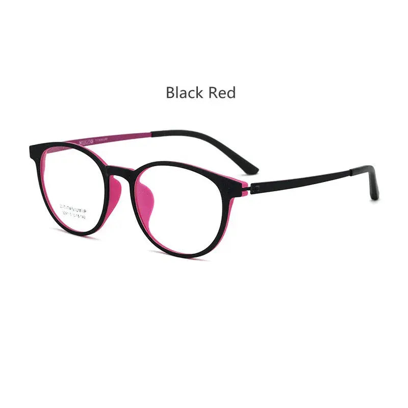Unisex Round Full Rim Titanium Reading Glasses 23091 — view 7 | Rx Spectacle