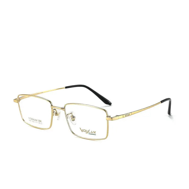 Women's Square Full Rim Titanium Prescription Glasses 689122 — view 5 | Rx Spectacle