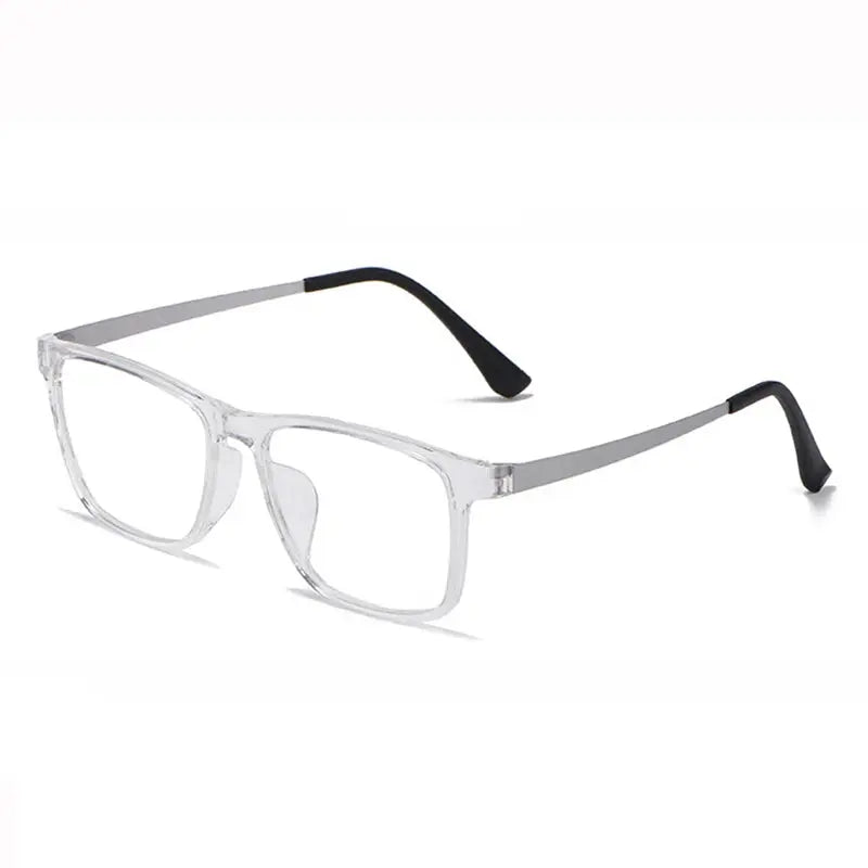 Men's Square Full Rim Titanium Prescription Glasses 73068 — view 4 | Rx Spectacle