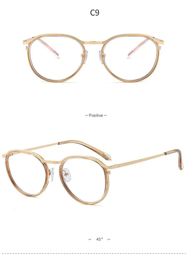 Women's Round Full Rim TR90 Prescription Glasses 95909 — view 15 | Rx Spectacle