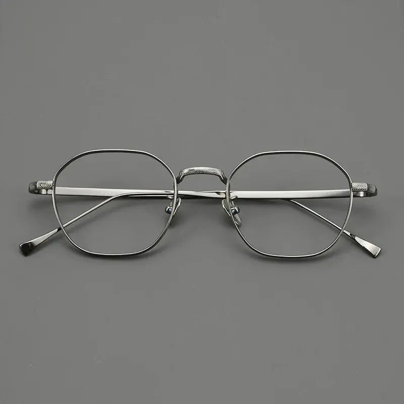 Women's Polygon Full Rim Titanium Prescription Glasses 320867 — view 4 | Rx Spectacle