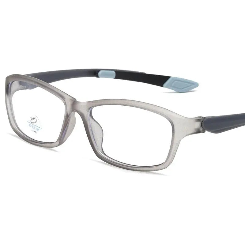 Men's Rectangular Full Rim Sports Glasses 81300 — view 7 | Rx Spectacle