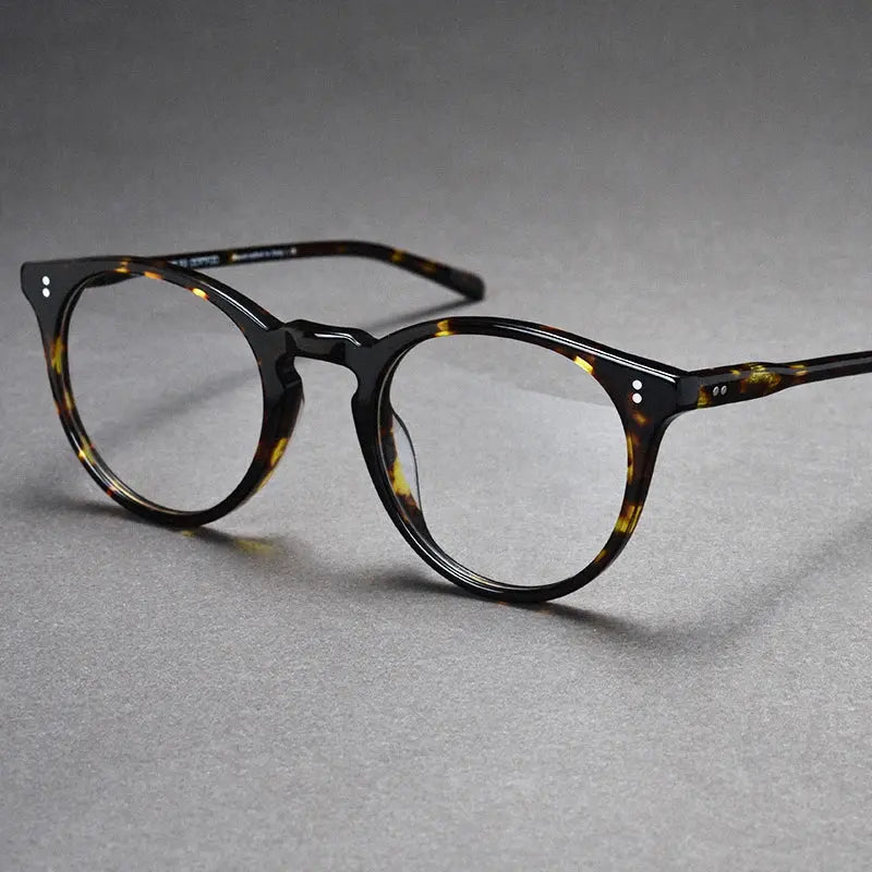 Women's Round Full Rim Acetate Prescription Glasses M5183 — view 6 | Rx Spectacle