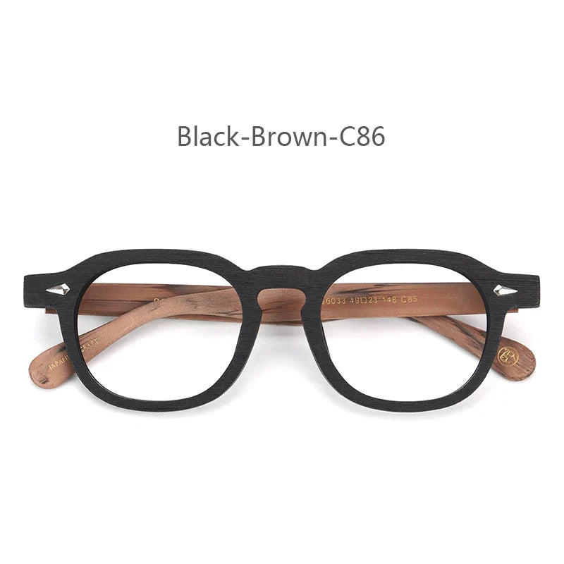Men's Round Full Rim Acetate Prescription Glasses 818300 — view 5 | Rx Spectacle
