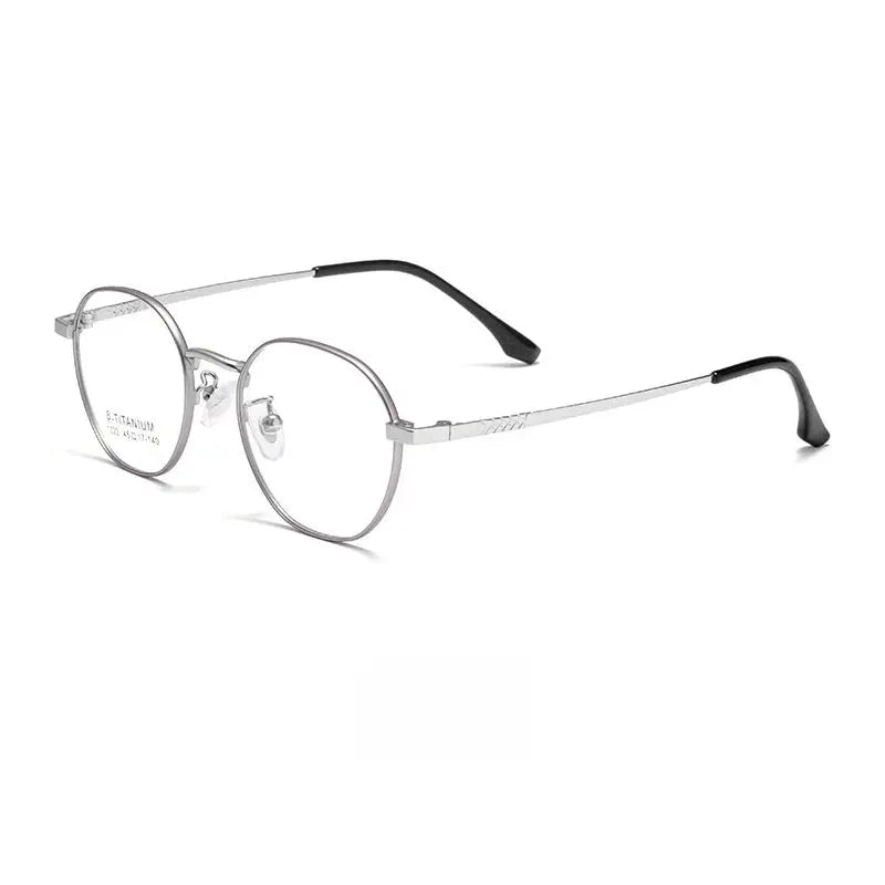 Oval Full Rim Alloy Prescription Glasses 10224 — view 6 | Rx Spectacle