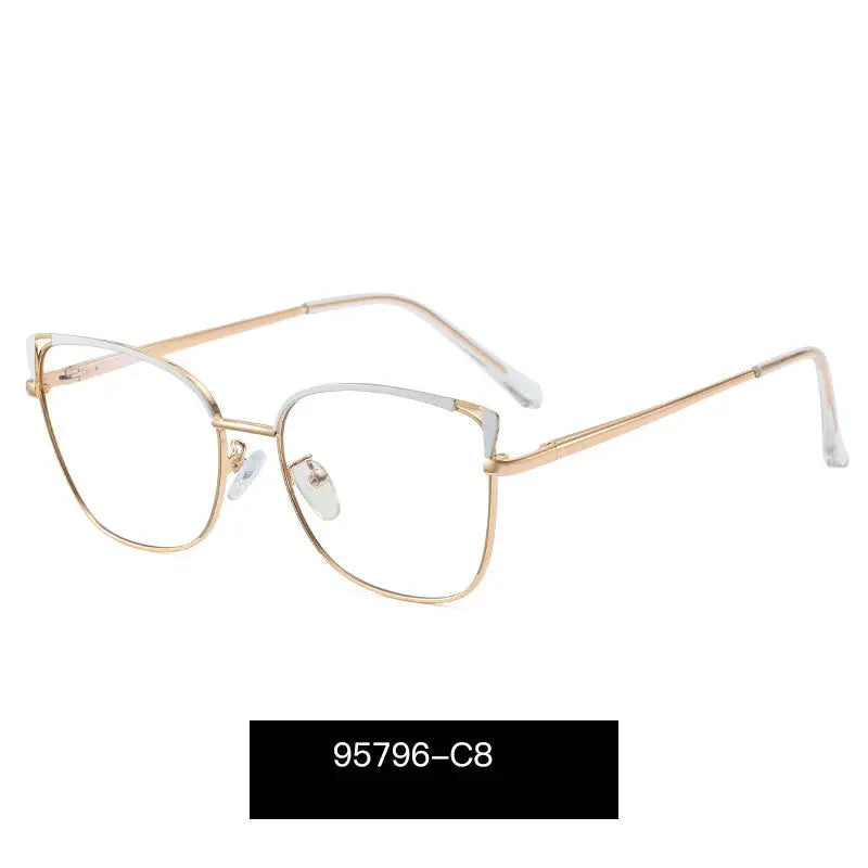 Women's Cat Eye Full Rim TR90 Prescription Glasses 95796 — view 3 | Rx Spectacle