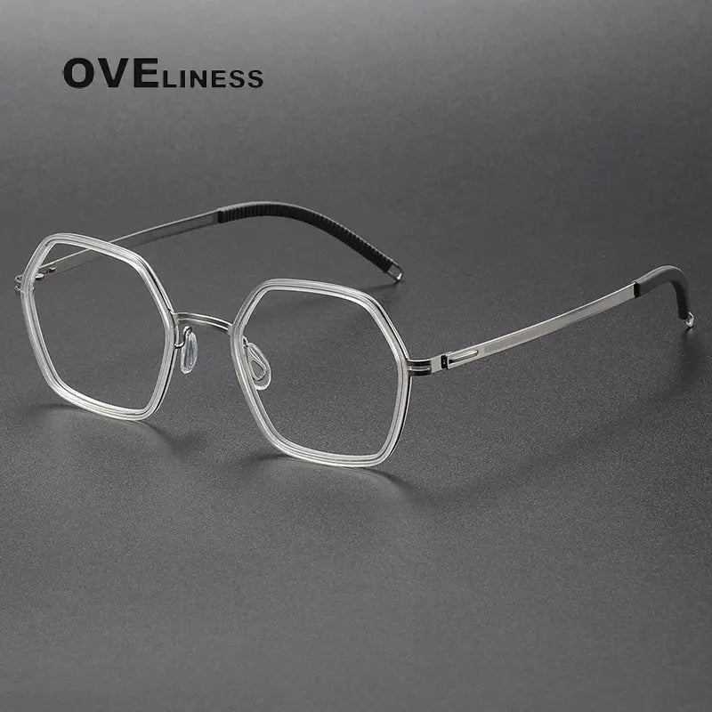 Women's Full Rim Titanium Prescription Glasses 820222 — view 3 | Rx Spectacle