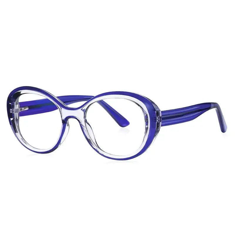 Women's Oval Full Rim TR90 Prescription Glasses J2146 — view 8 | Rx Spectacle