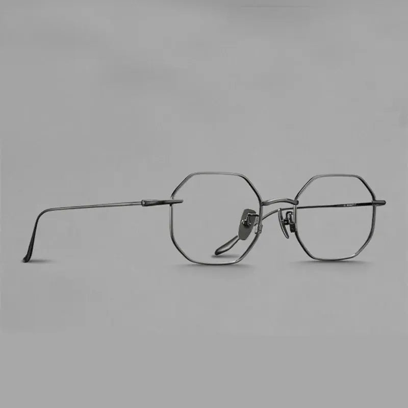 Women's Polygon Full Rim Titanium Prescription Glasses 396174 — view 1 | Rx Spectacle