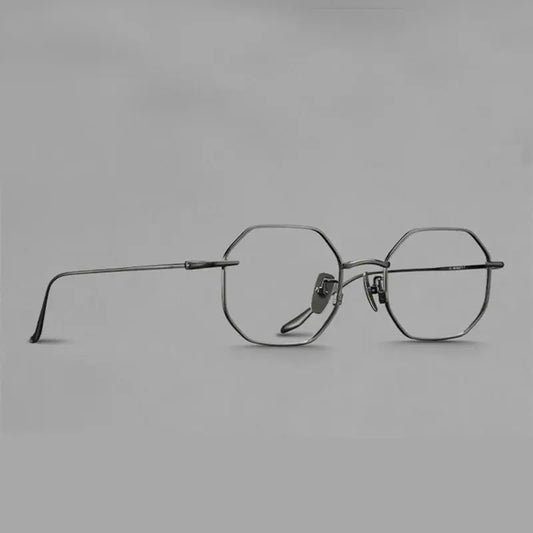 Women's Polygon Full Rim Titanium Prescription Glasses 396174 — view 1 | Rx Spectacle