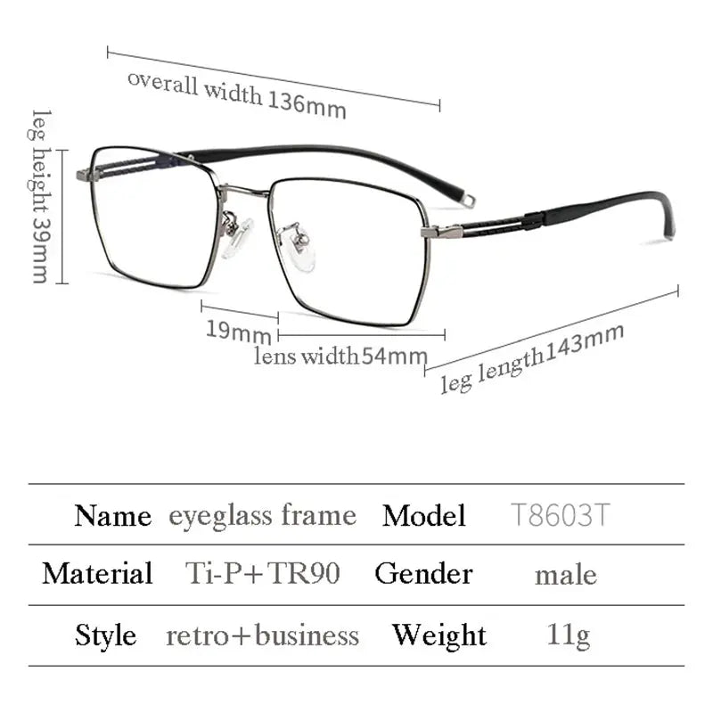 Women's Polygon Full Rim Titanium Prescription Glasses 860347 — view 2 | Rx Spectacle