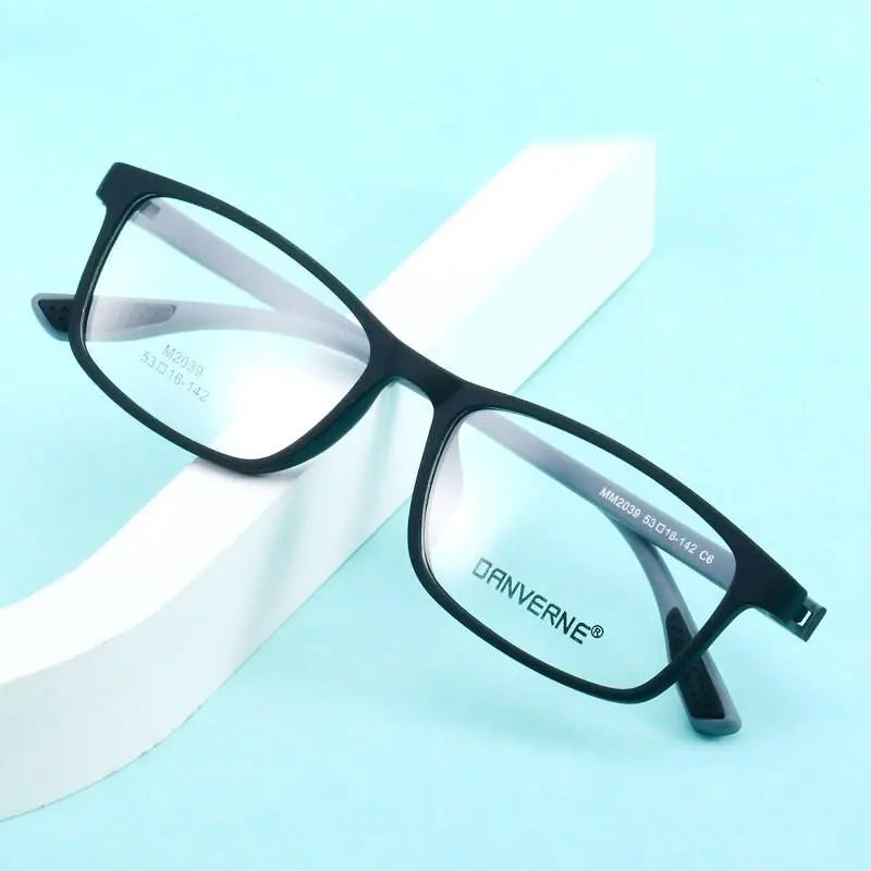 Unisex Square Full Rim Ultem Prescription Glasses M2039 — view 1 | Rx Spectacle
