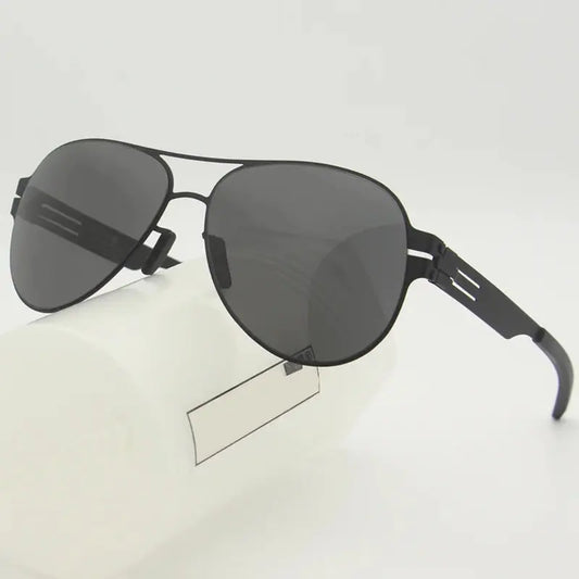 Unisex Oval Full Rim Stainless Steel Prescription Glasses 0132 — view 1 | Rx Spectacle