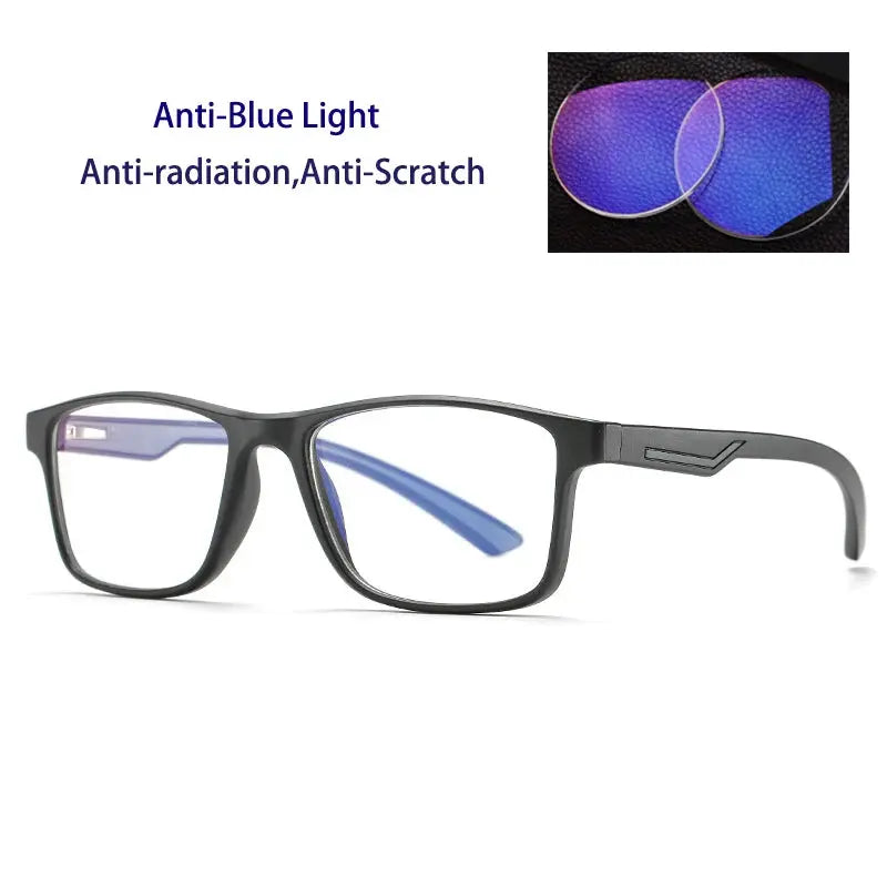 Unisex Square Full Rim Titanium Prescription Glasses 238800 — view 4 | Rx Spectacle
