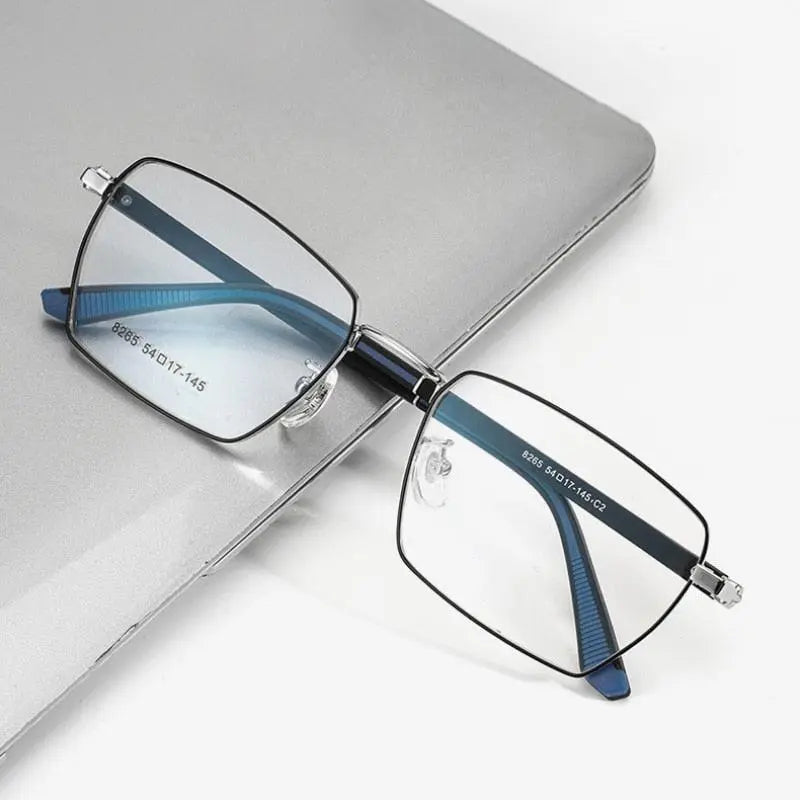 Men's Square Full Rim Alloy Prescription Glasses 8265 — view 1 | Rx Spectacle