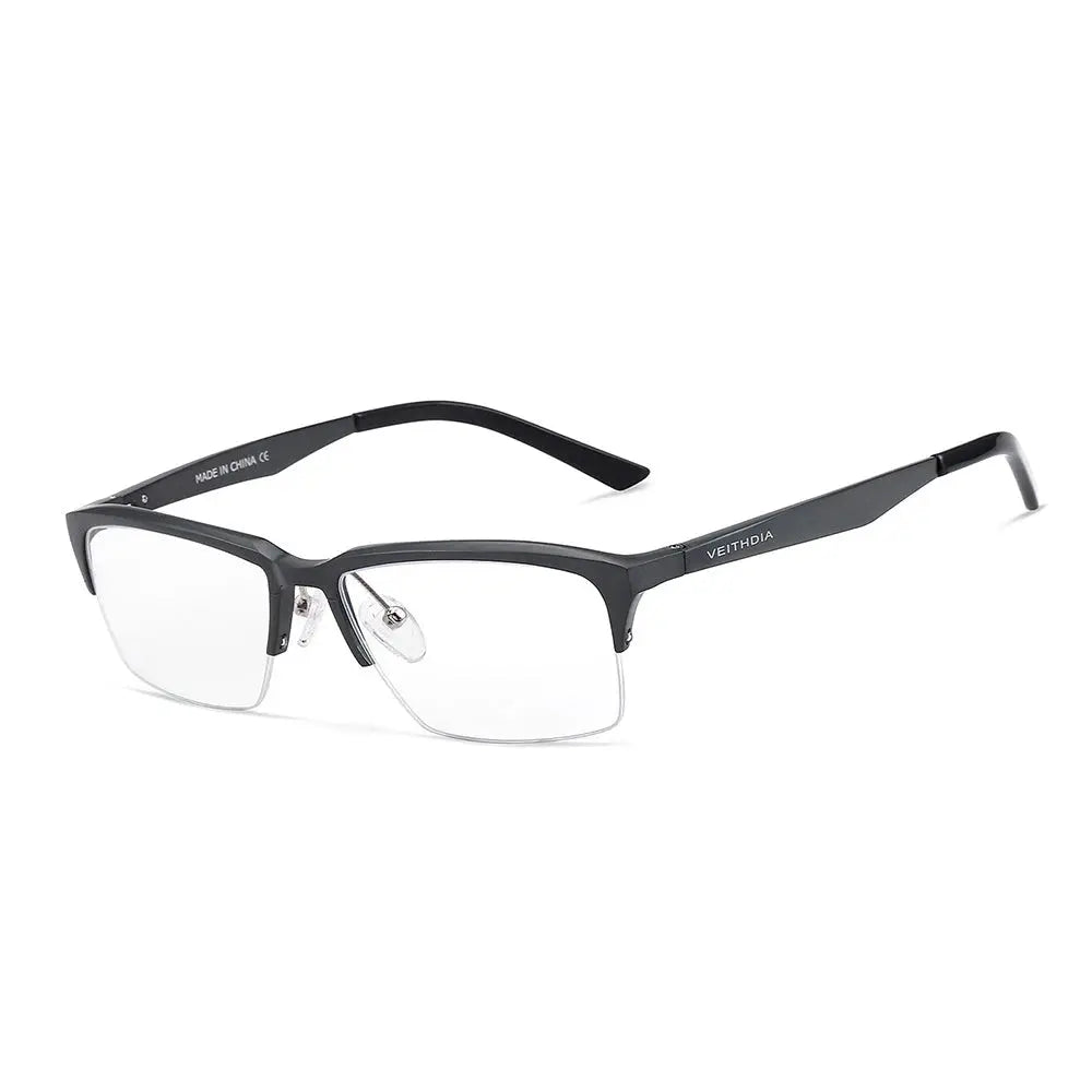 Women's Rectangular Semi-Rimless Alloy Prescription Glasses 872700 — view 3 | Rx Spectacle