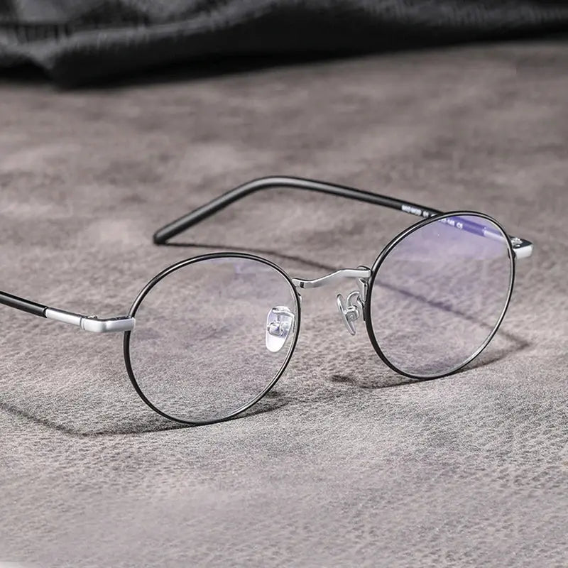 Women's Oval Full Rim Titanium Prescription Glasses 482214 — view 1 | Rx Spectacle