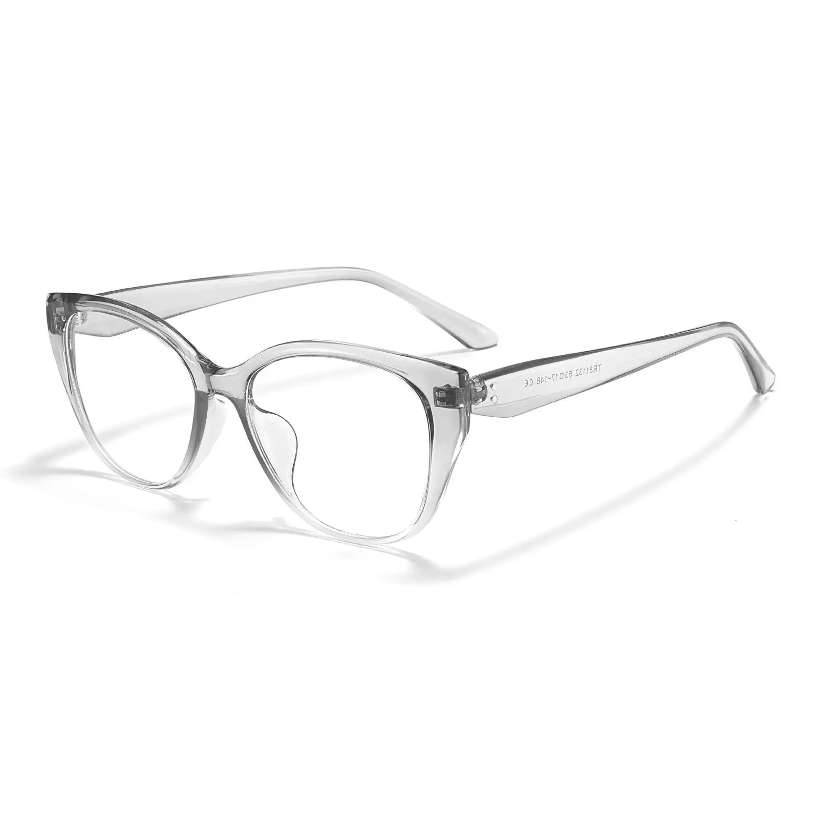 Women's Cat Eye Full Rim Titanium Prescription Glasses 81132 — view 10 | Rx Spectacle
