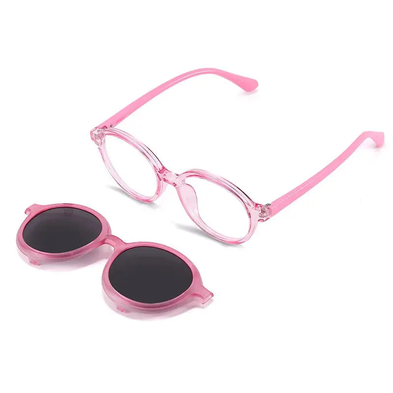 Unisex Round Full Rim TR90 Clip-On Reading Glasses 517361 — view 4 | Rx Spectacle